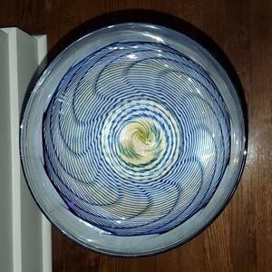 Robert Held Art Glass Centerpiece Bowl Signed